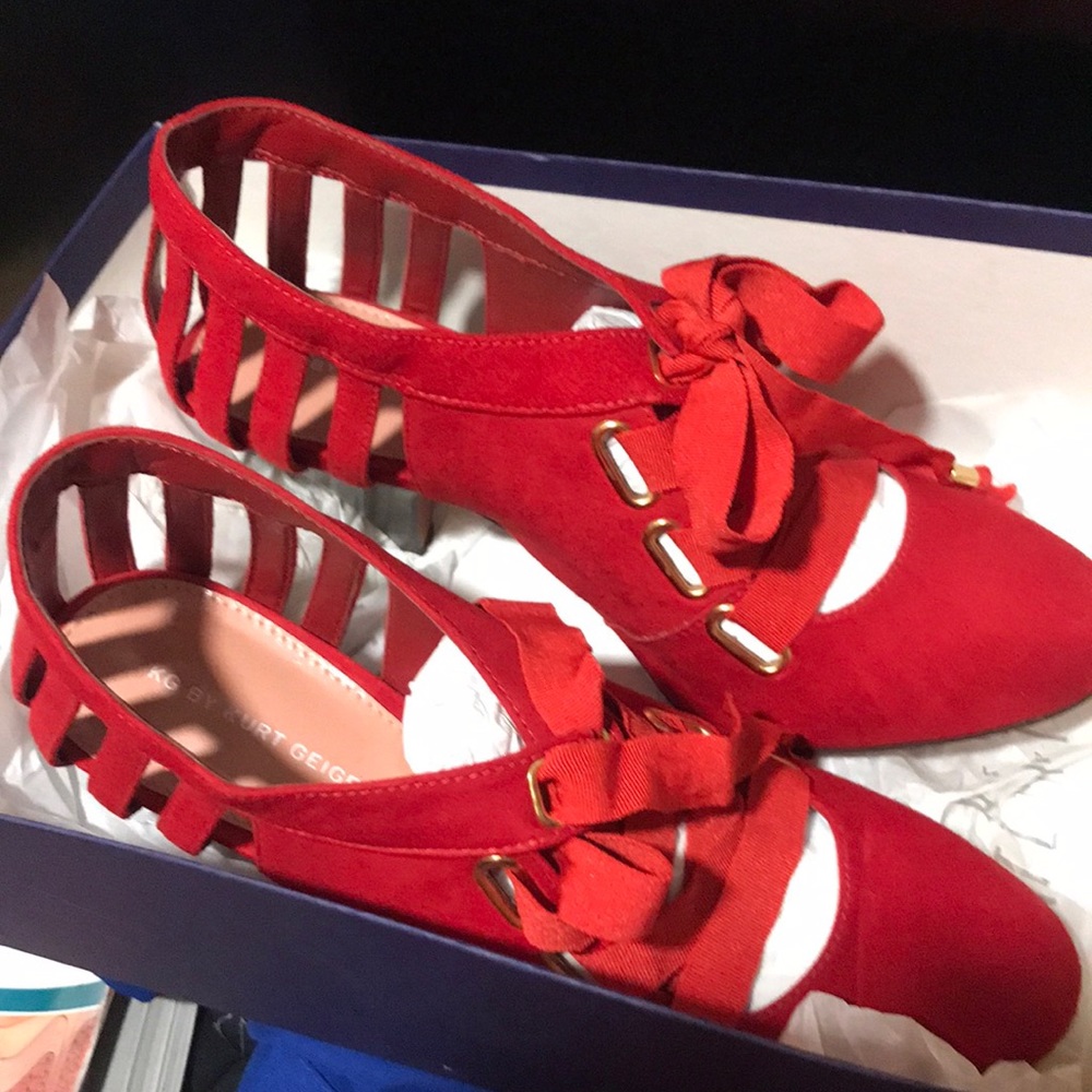 Red Womens heels Kurt Geiger